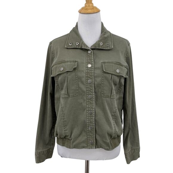 Pendleton Jacket Womens SP Small Petite Herb Woolen Mills Snap Buttons Pocket - Picture 1 of 13